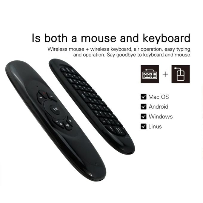 Télécommande universelle Android rechargeable avec clavier et souris air mouse