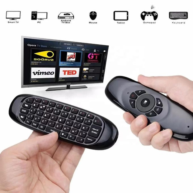 Télécommande universelle Android rechargeable avec clavier et souris air mouse