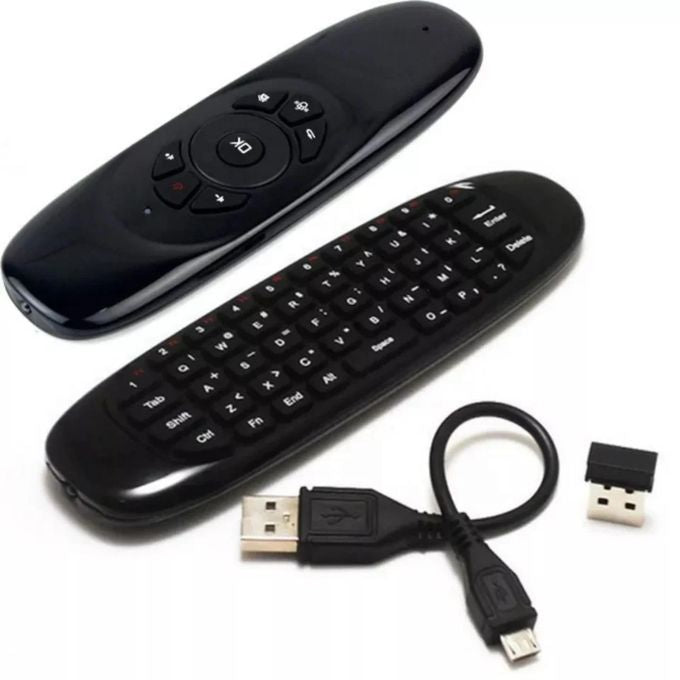 Télécommande universelle Android rechargeable avec clavier et souris air mouse